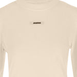 T-shirt a maniche lunghe le tshirt gros grain in beige Jacquemus - donna 