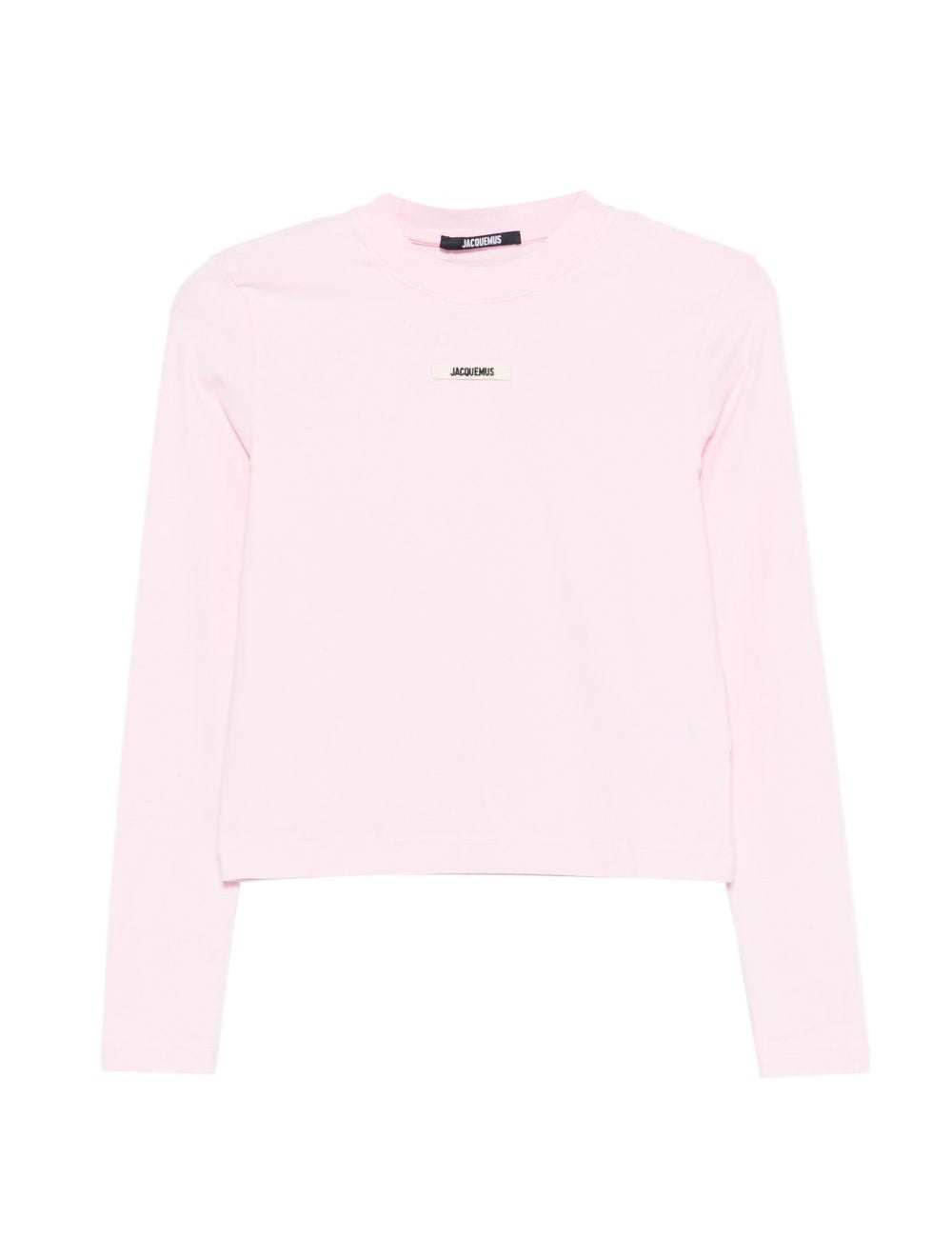 T-shirt con logo gros grain in rosa Jacquemus - donna 