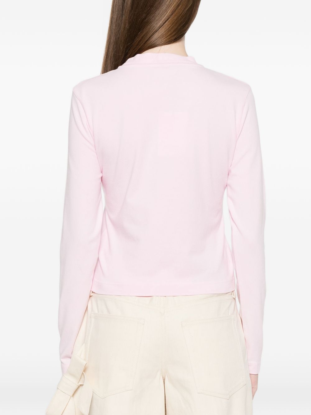 T-shirt con logo gros grain in rosa Jacquemus - donna 