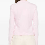 T-shirt con logo gros grain in rosa Jacquemus - donna 