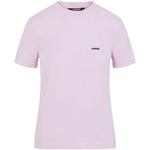 T-shirt con applicazione logo in rosa Jacquemus - donna 