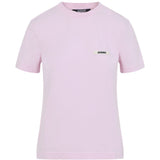 T-shirt con applicazione logo in rosa Jacquemus - donna 