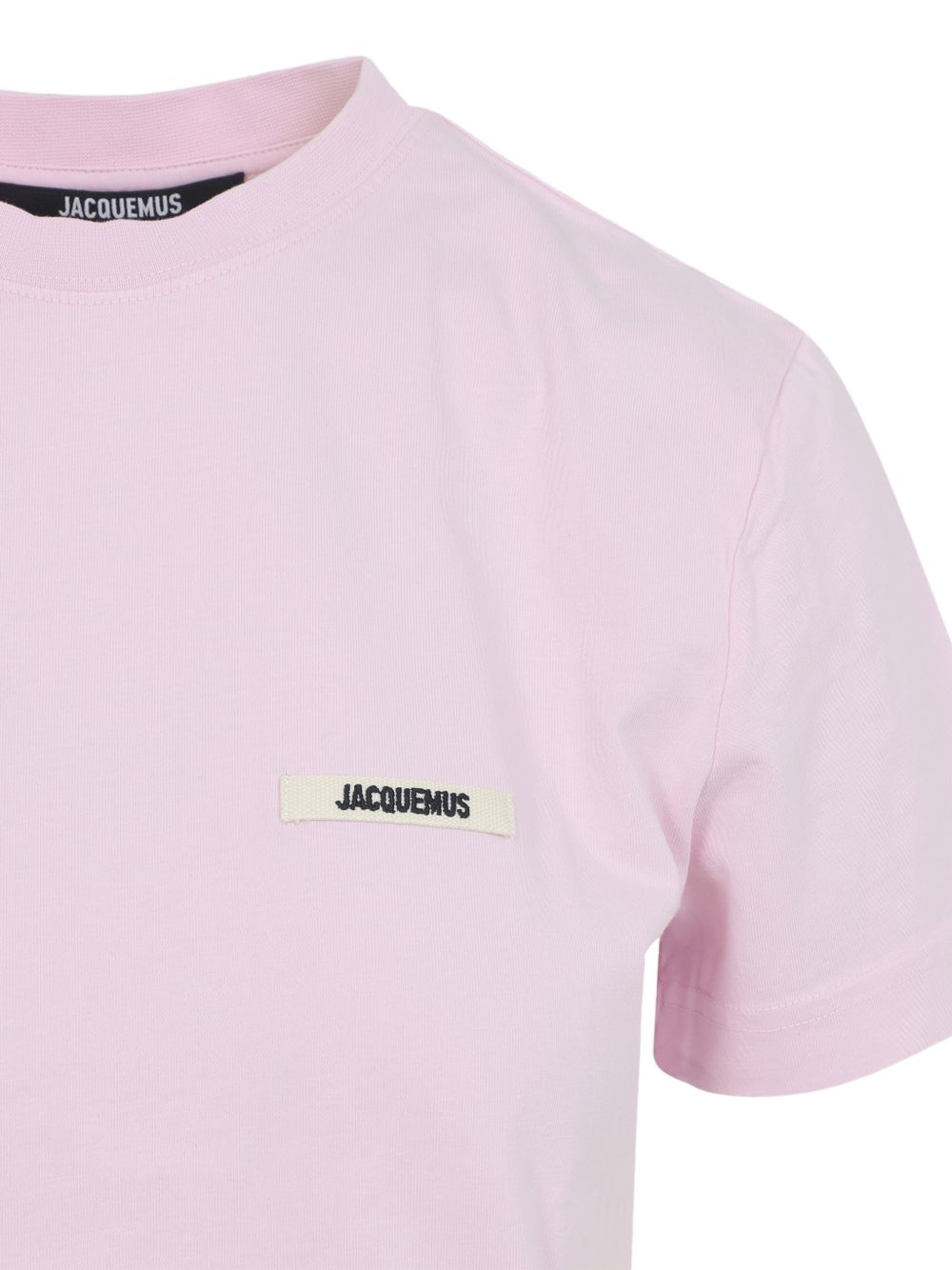 T-shirt con applicazione logo in rosa Jacquemus - donna 