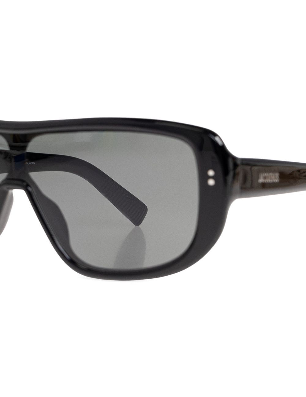 Occhiali da sole con montatura ovale in nero Jacquemus x linda farrow - unisex 