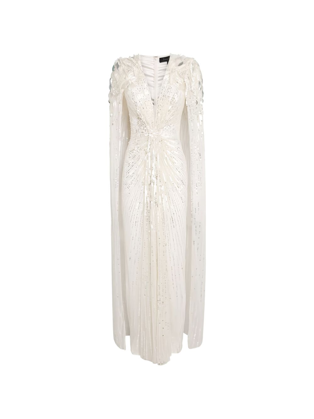 Abito da sera con paillettes goldfinger 007 in avorio Jenny packham - donna 