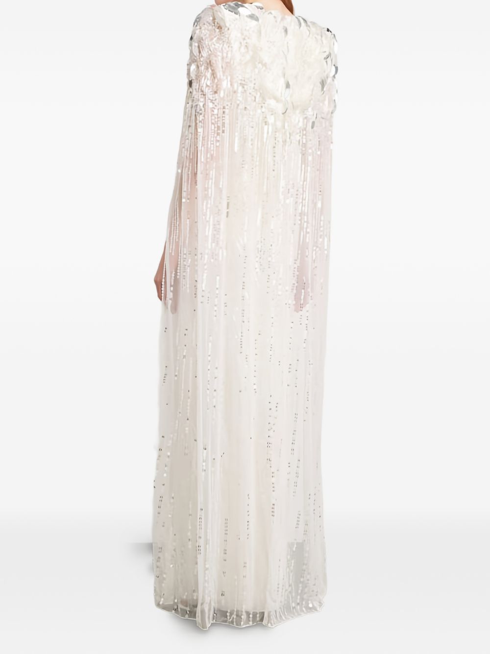 Abito da sera con paillettes goldfinger 007 in avorio Jenny packham - donna 