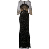 Abito lungo Kiya con decorazioni in lilla Jenny packham - donna 