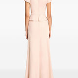 Abito lungo nocturne con cristalli in rosa Jenny packham - donna 