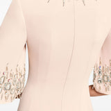 Abito lungo ilana con cristalli in rosa Jenny packham - donna 