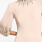 Abito lungo ilana con cristalli in rosa Jenny packham - donna 