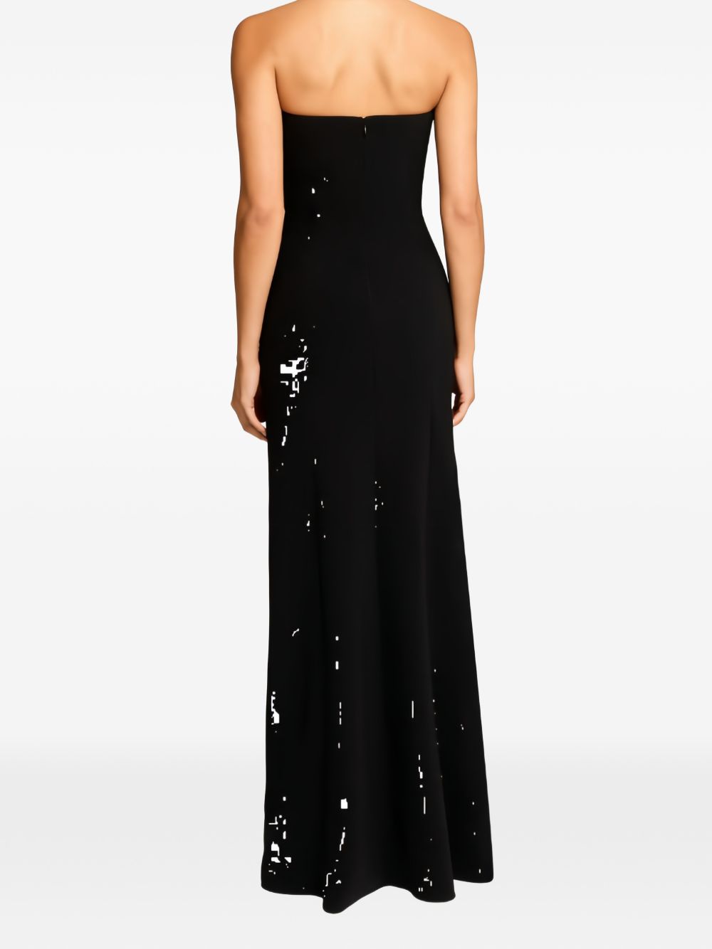 Abito lungo Lust con scollo a cuore in nero Jenny packham - donna 