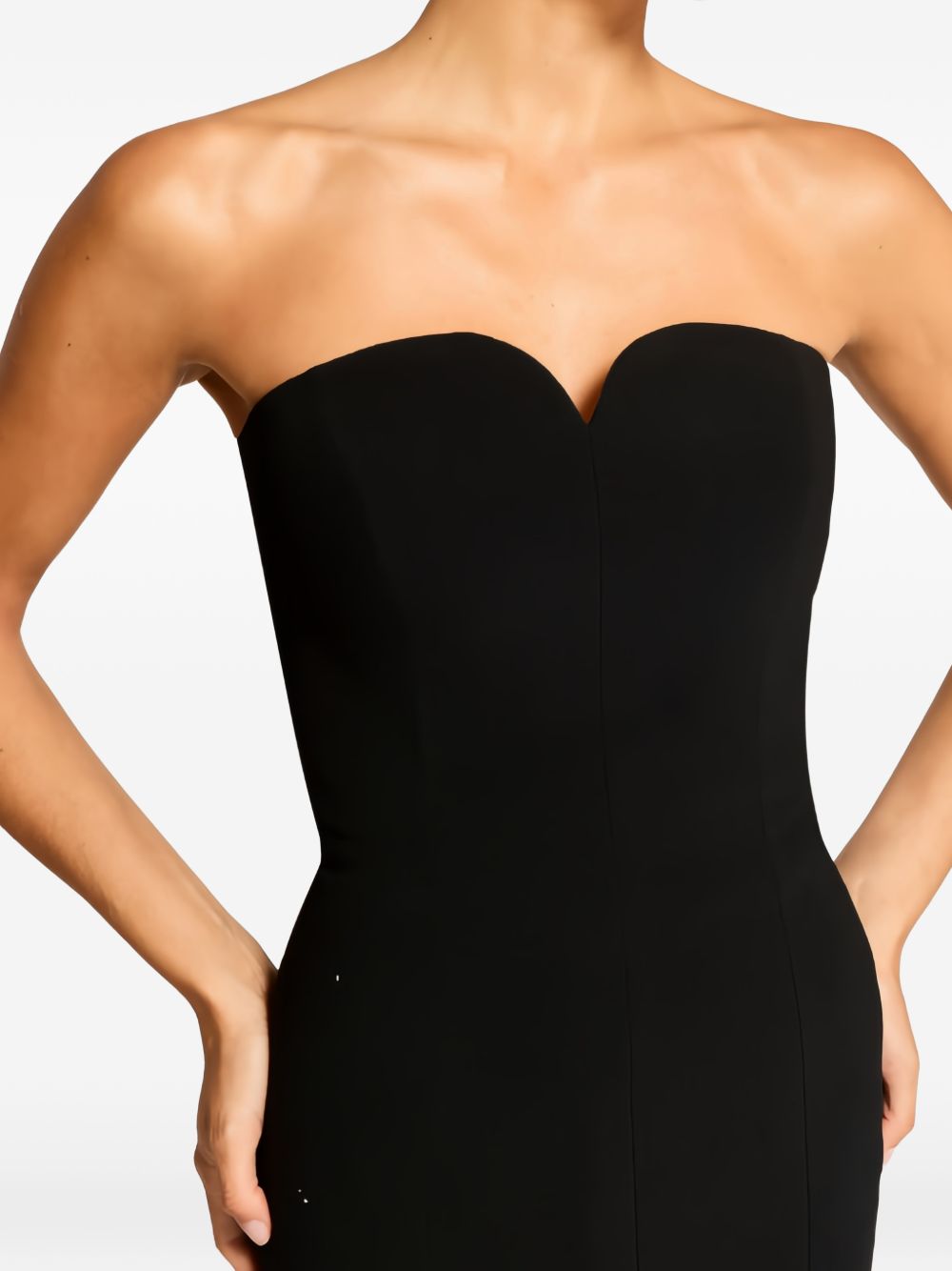 Abito lungo Lust con scollo a cuore in nero Jenny packham - donna 