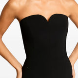 Abito lungo Lust con scollo a cuore in nero Jenny packham - donna 