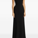 Abito lungo Lust con scollo a cuore in nero Jenny packham - donna 