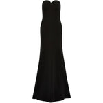 Abito lungo Lust con scollo a cuore in nero Jenny packham - donna 