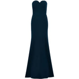 Abito lungo Lust con scollo a cuore in blu Jenny packham - donna 