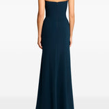Abito lungo Lust con scollo a cuore in blu Jenny packham - donna 