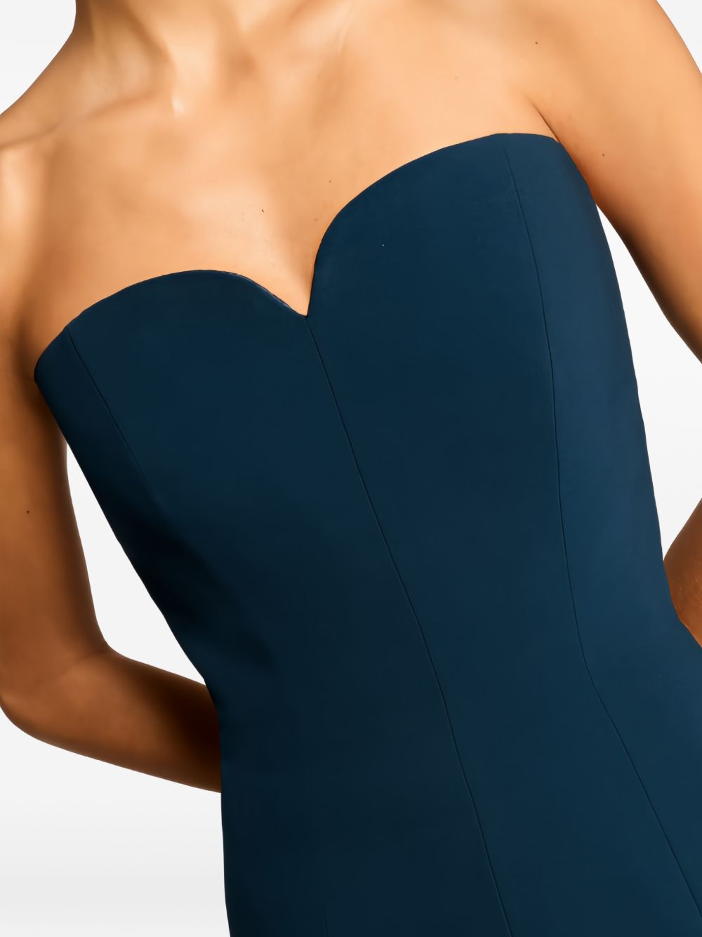 Abito lungo Lust con scollo a cuore in blu Jenny packham - donna 