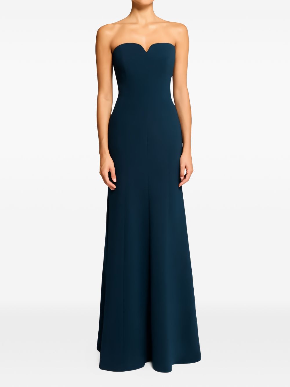 Abito lungo Lust con scollo a cuore in blu Jenny packham - donna 