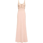 Abito lungo reverie con cristalli in rosa Jenny packham - donna 