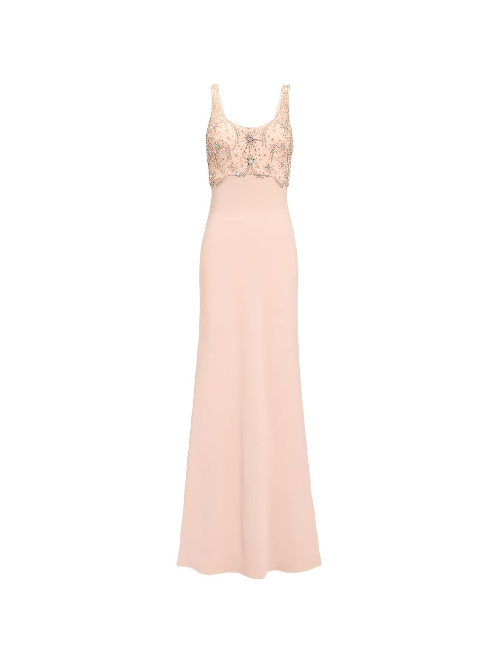 Abito lungo reverie con cristalli in rosa Jenny packham - donna 