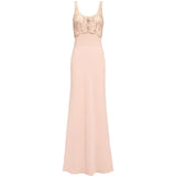 Abito lungo reverie con cristalli in rosa Jenny packham - donna 