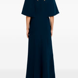 Abito lungo star shower con cristalli in blu Jenny packham - donna 