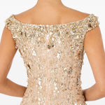 Abito da sera jessie con cristalli in oro Jenny packham- donna 