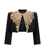 Blazer crop dexy in nero Jenny packham - donna 