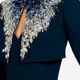 Blazer crop dexy in blu Jenny packham - donna 