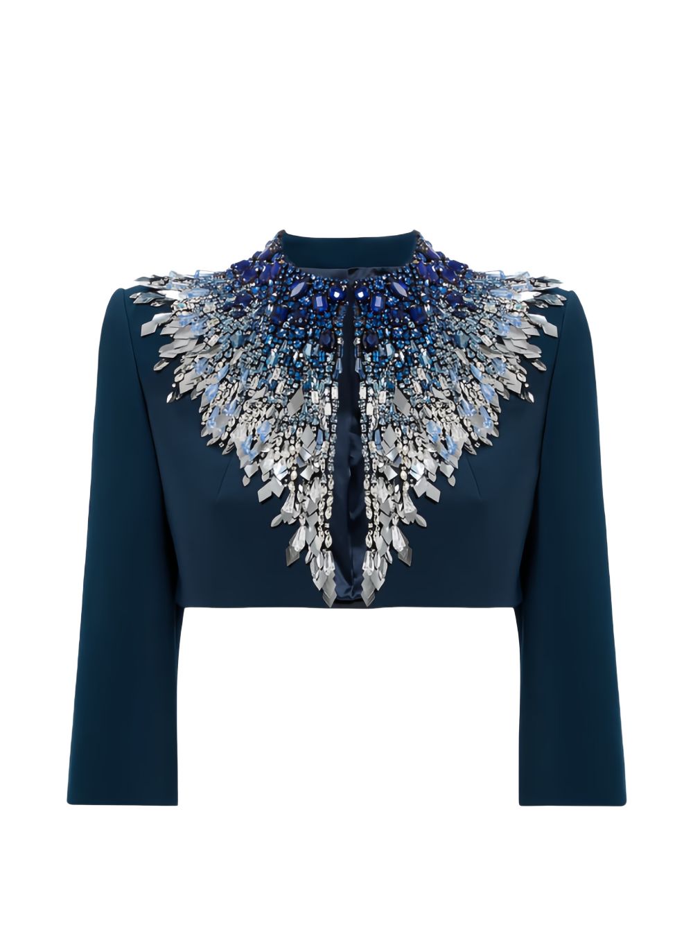 Blazer crop dexy in blu Jenny packham - donna 