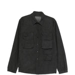 Giacca camicia multi tasche in nero JG1 - uomo 
