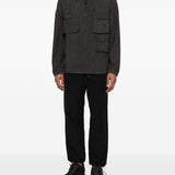 Giacca camicia multi tasche in nero JG1 - uomo 