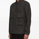 Giacca camicia multi tasche in nero JG1 - uomo 