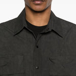 Giacca camicia multi tasche in nero JG1 - uomo 
