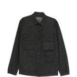 Giacca camicia multi tasche in nero JG1 - uomo 