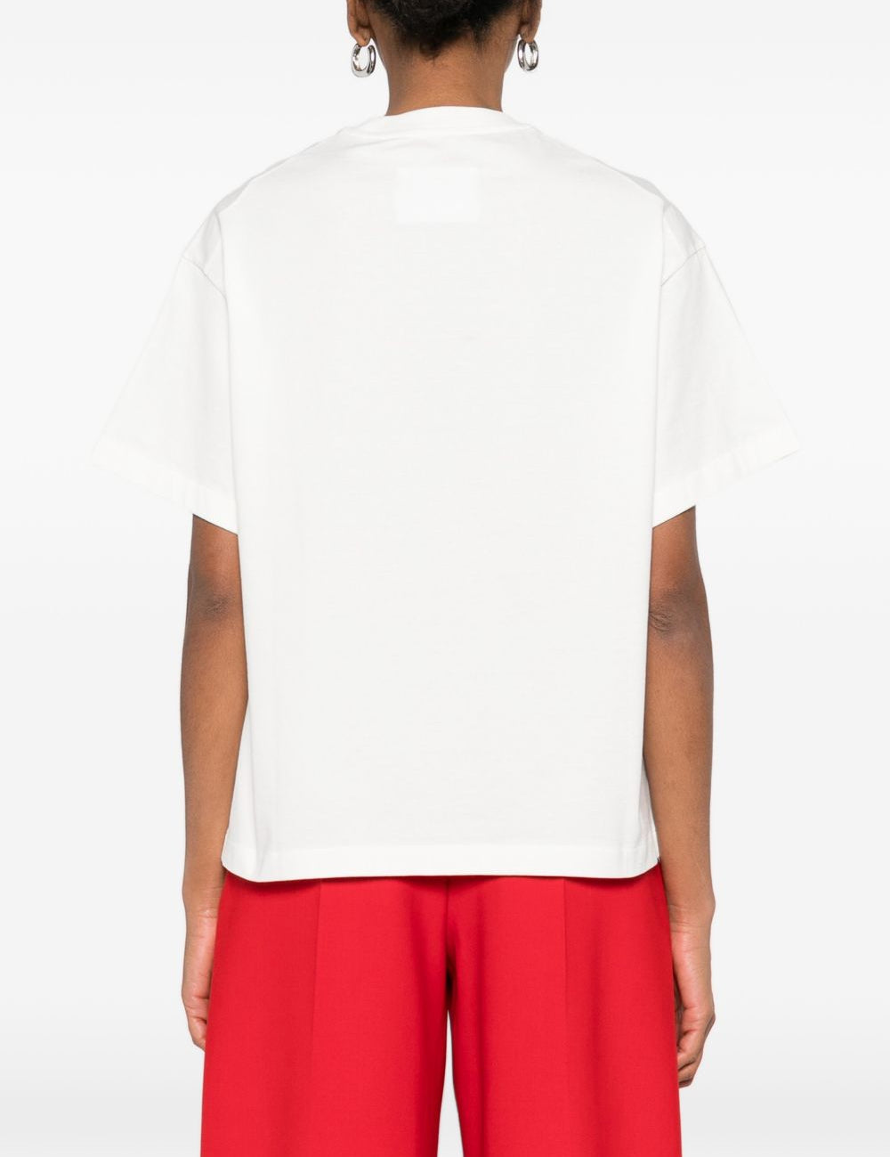 T-shirt con logo in bianco Jil sander - unisex 