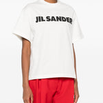 T-shirt con logo in bianco Jil sander - unisex 