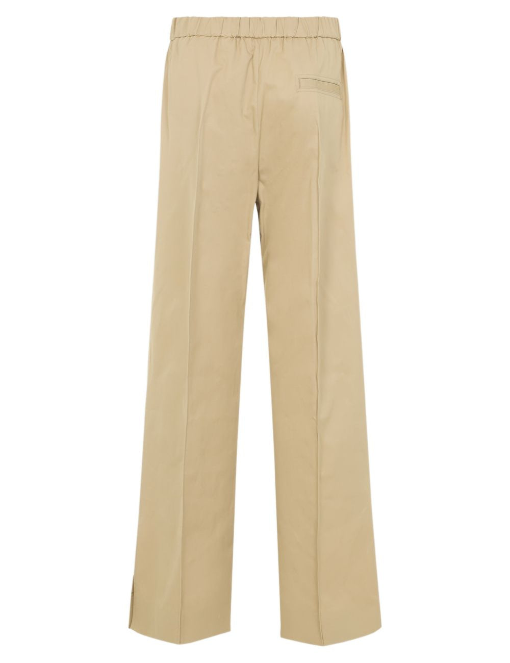 Pantaloni con vita elasticizzata in beige Jil Sander - donna 