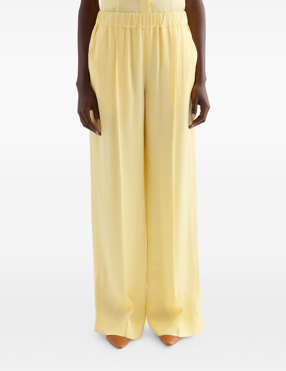 Pantaloni Envers con spacchi laterali in giallo chiaro Jil Sander - donna 