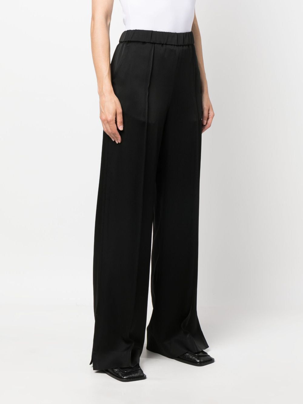 Pantaloni a gamba ampia in nero Jil Sander - donna 