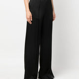 Pantaloni a gamba ampia in nero Jil Sander - donna 
