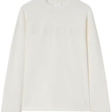 T-shirt con logo a maniche lunghe in bianco Jil sander - unisex 