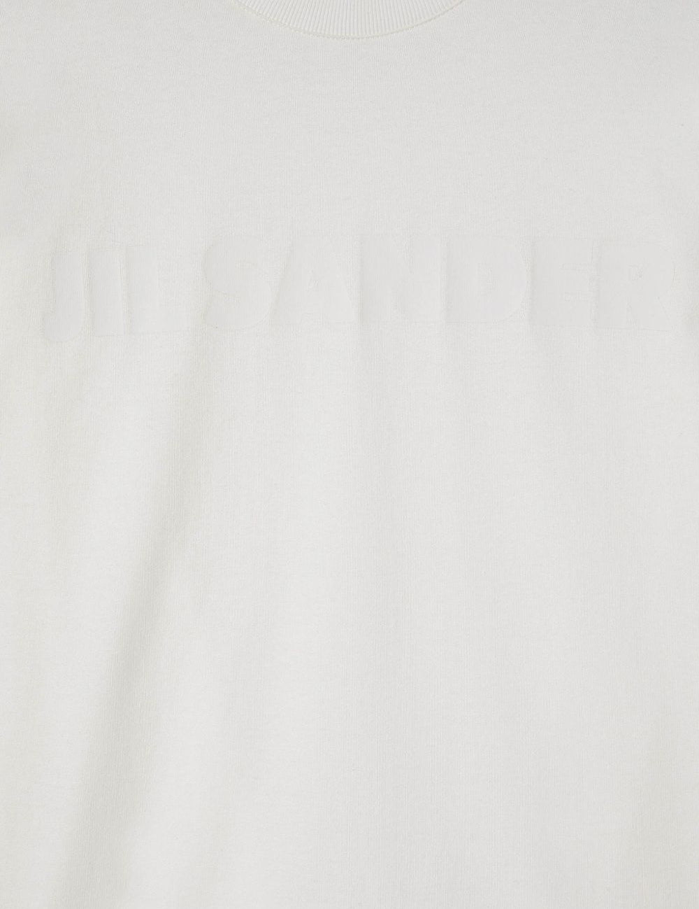 T-shirt con logo a maniche lunghe in bianco Jil sander - unisex 