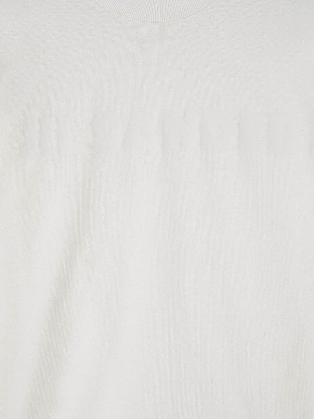 T-shirt con logo a maniche lunghe in bianco Jil sander - unisex 