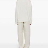 T-shirt con logo a maniche lunghe in bianco Jil sander - unisex 