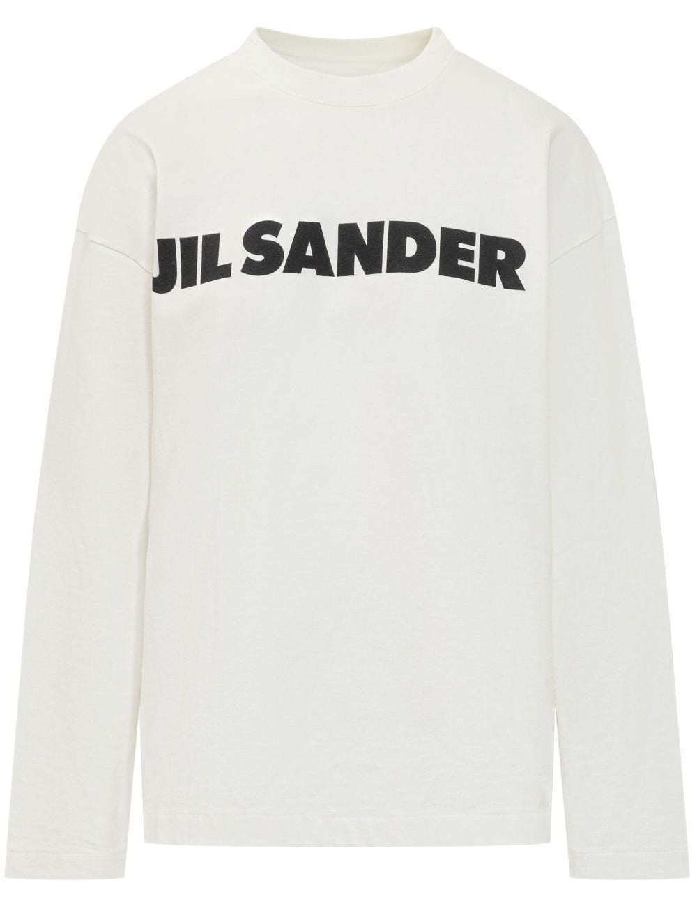 T-shirt con logo a maniche lunghe in bianco Jil sander - unisex 