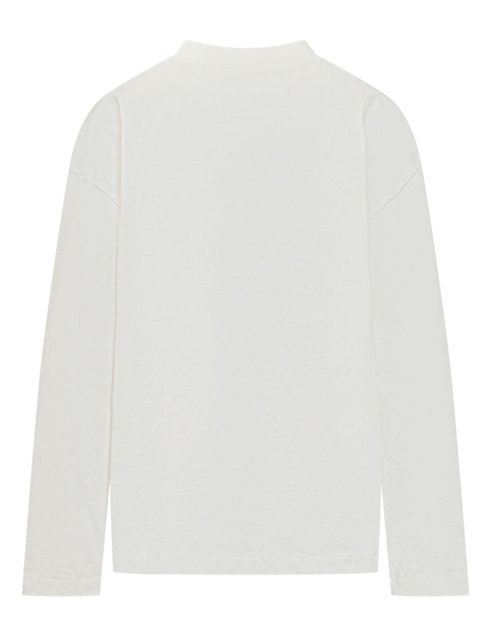 T-shirt con logo a maniche lunghe in bianco Jil sander - unisex 