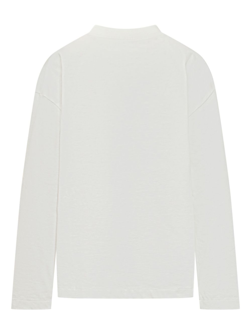 T-shirt con logo a maniche lunghe in bianco Jil sander - unisex 