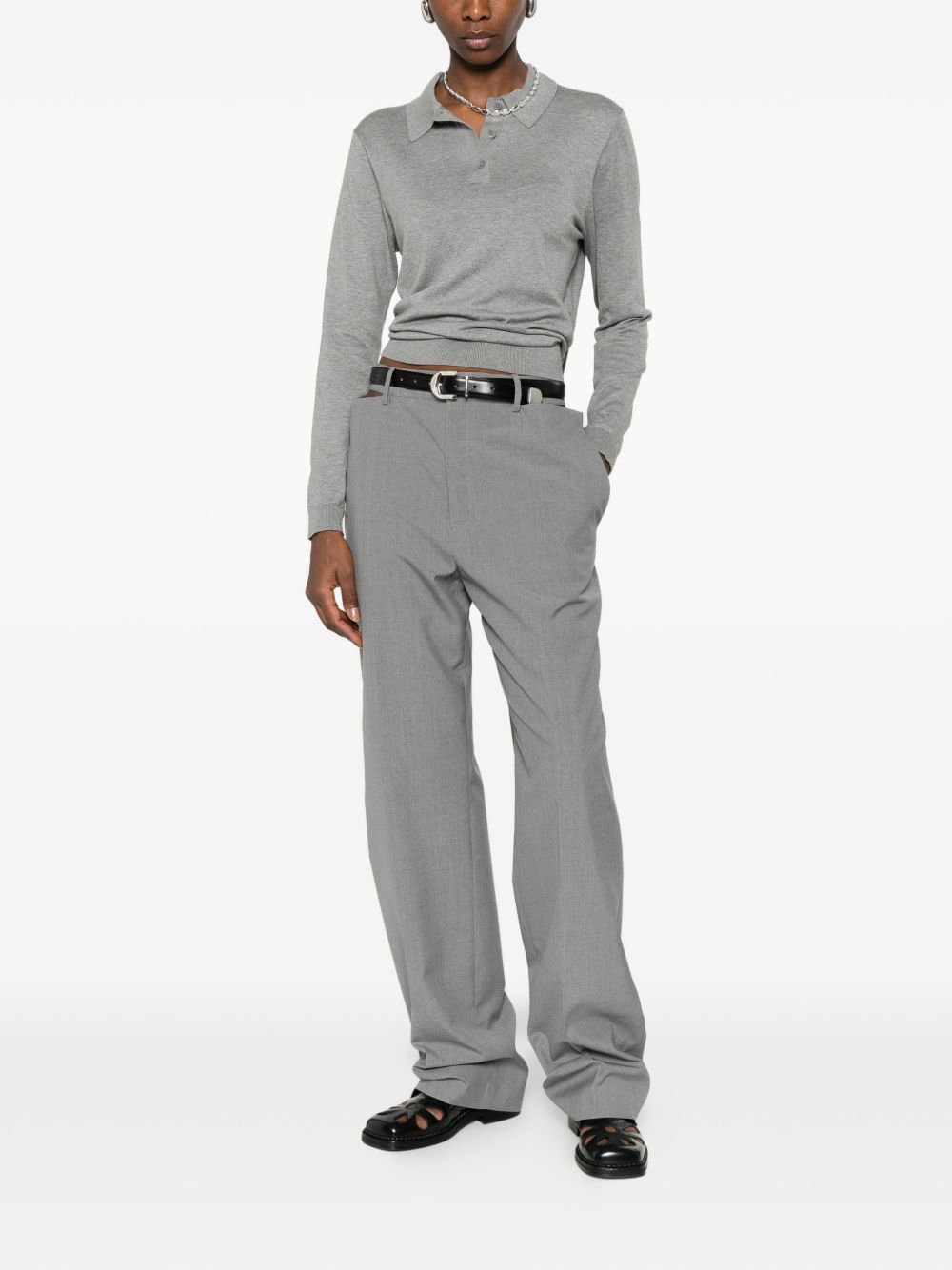 Pantaloni 140 in grigio jil sander - donna 
